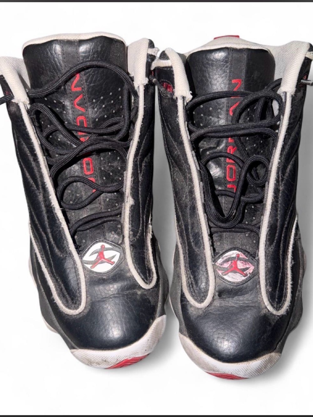 Kids Black and Red Jordans